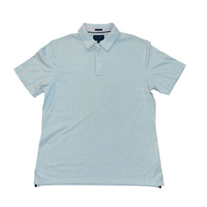 Men's Fairlane Peformance Picque Polo Shirt Size L Light Blue Golf Summer